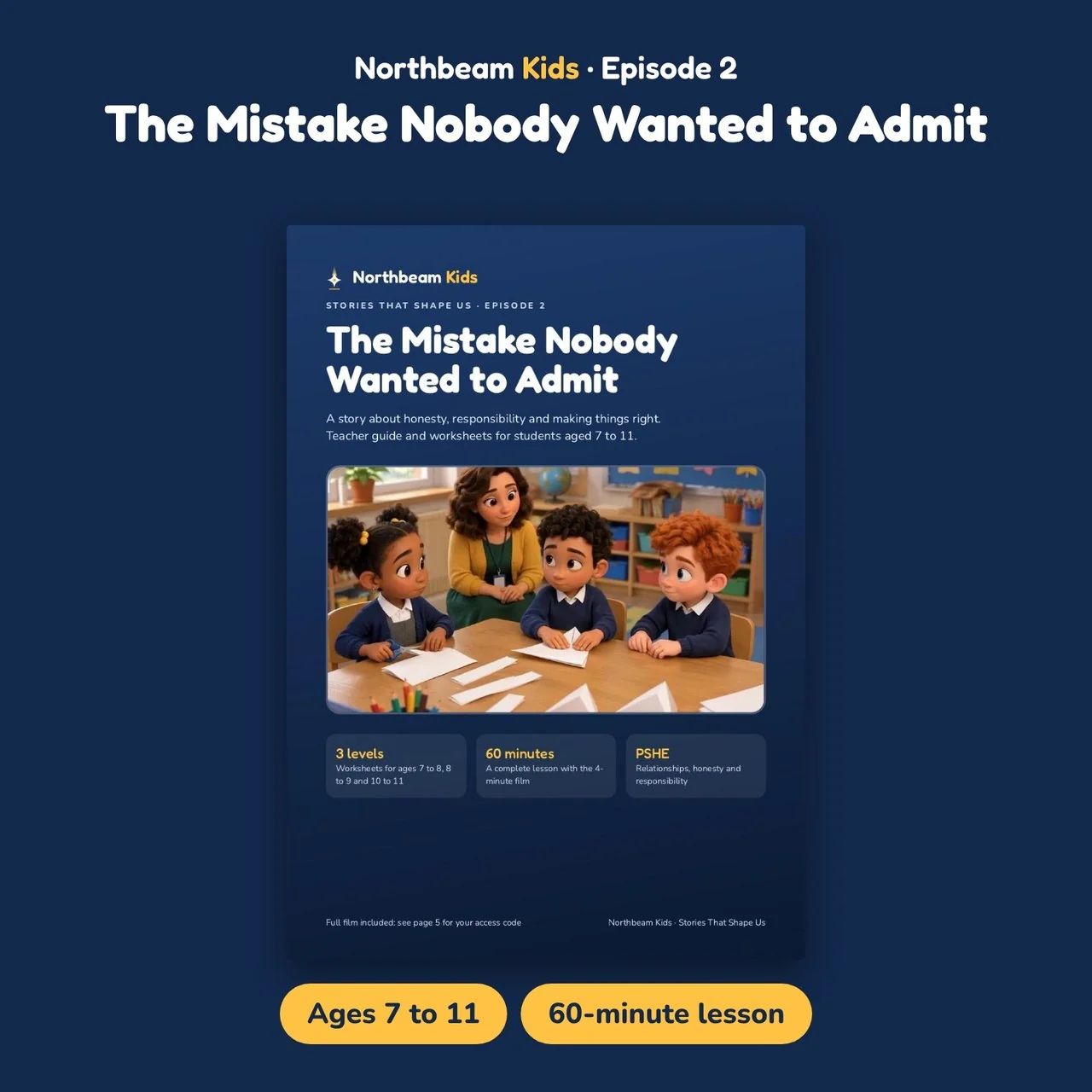 The Mistake Nobody Wanted to Admit: Honesty SEL Lesson, Ages 7 to 11
