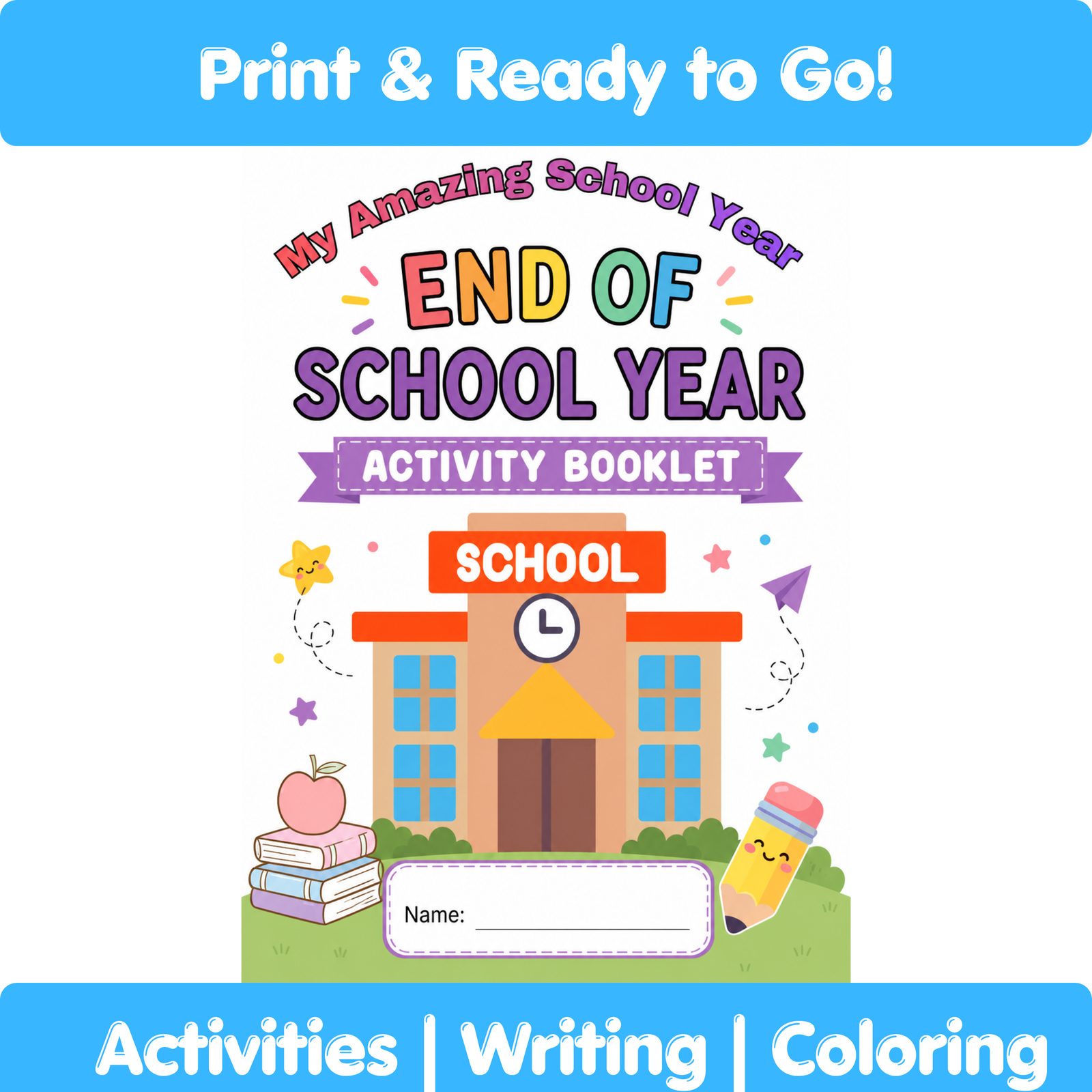 The Ultimate End of Year Activity Pack – 54 Pages of Fun, Ready to Print! | Full Color & Black/White | Instant Download | Grab it now ready for End of Year