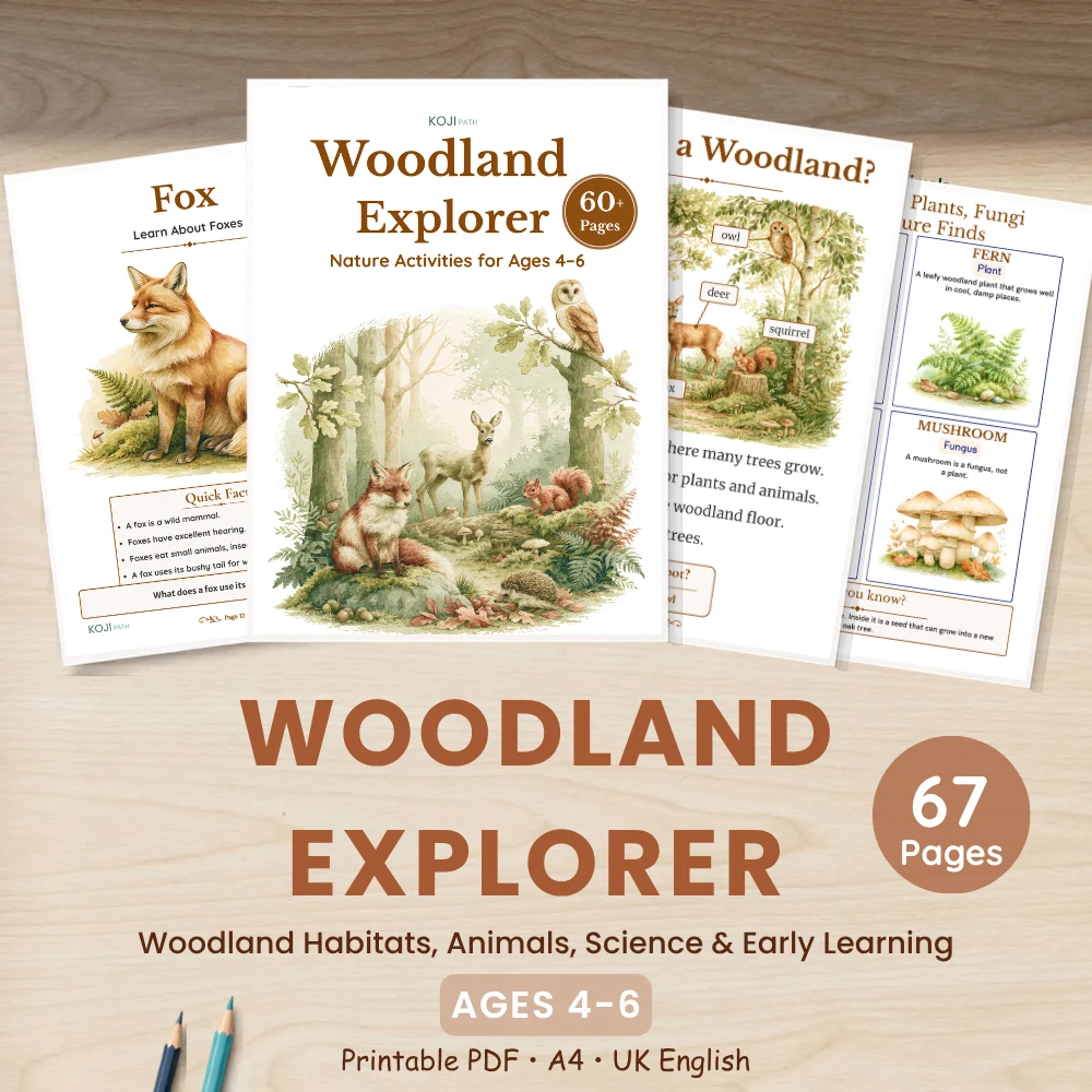 Woodland Explorer Activity Pack | Forest Animals, Habitats & Nature Study
