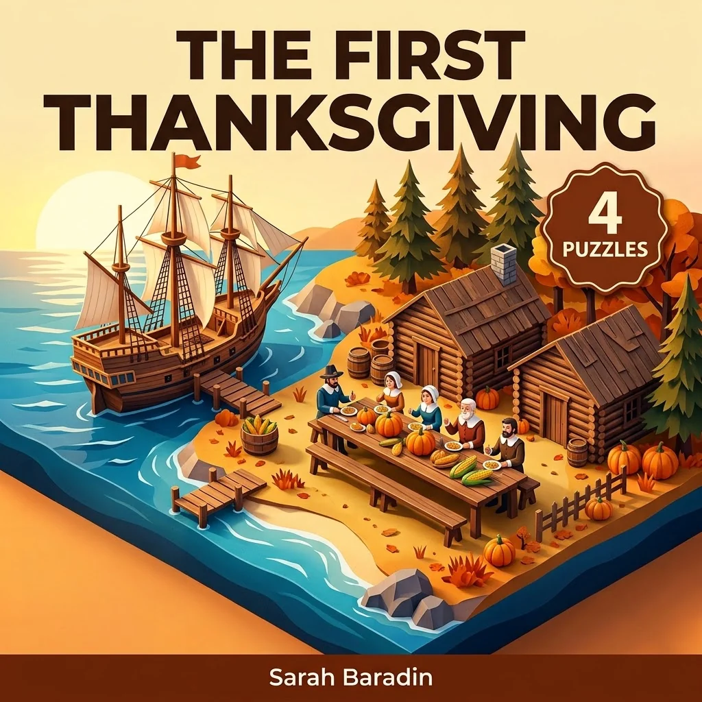 The First Thanksgiving History Crosswords with Word Bank