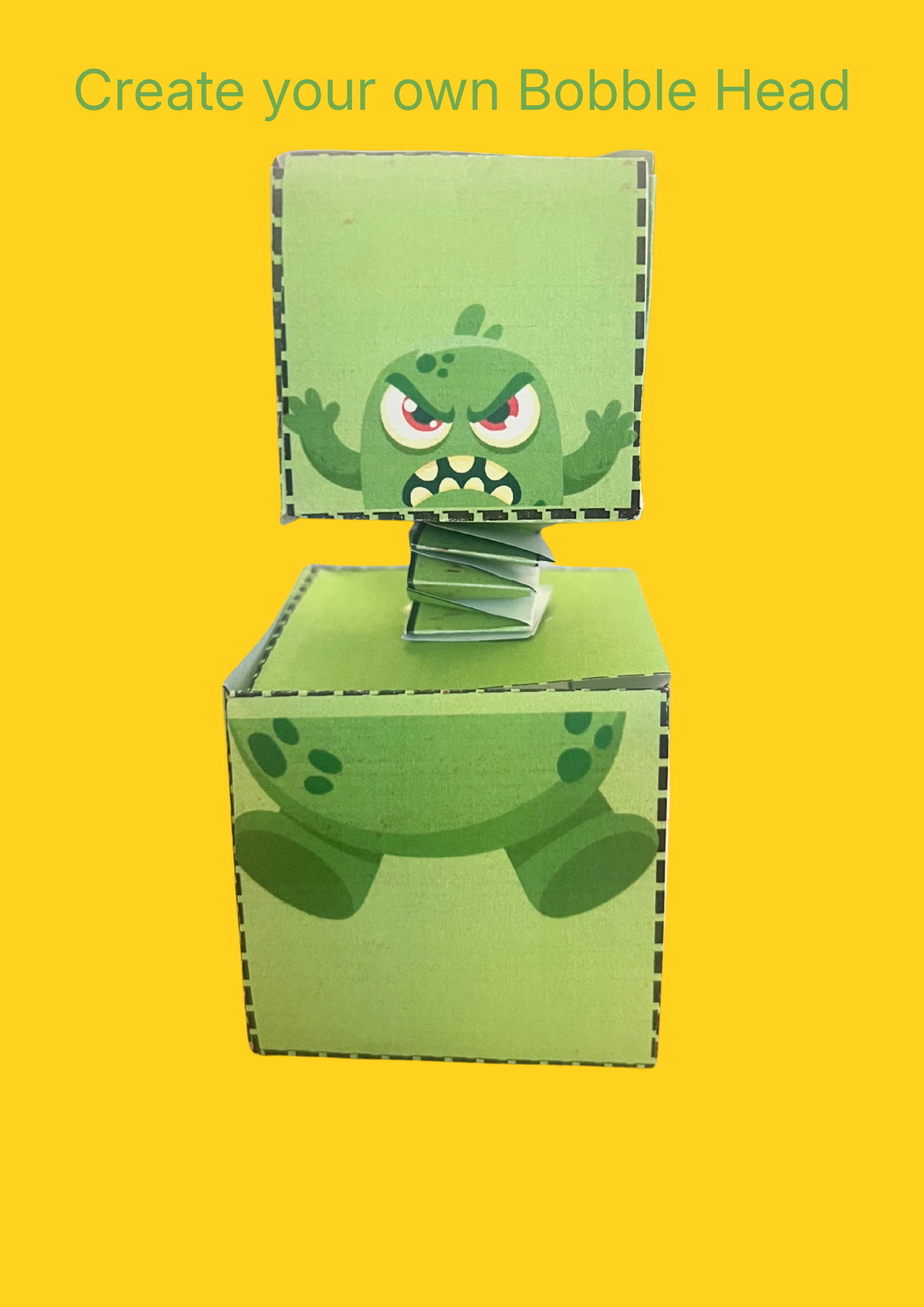 Create your own Bobble Head - Art, craft, fast finisher, relief activities