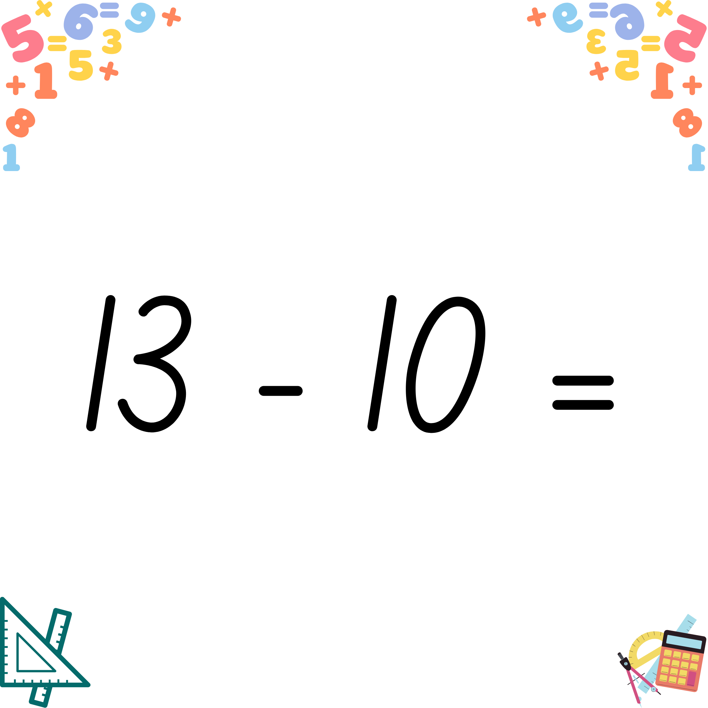 Subtraction to 20 Quick Quiz - 20 Questions - FREE