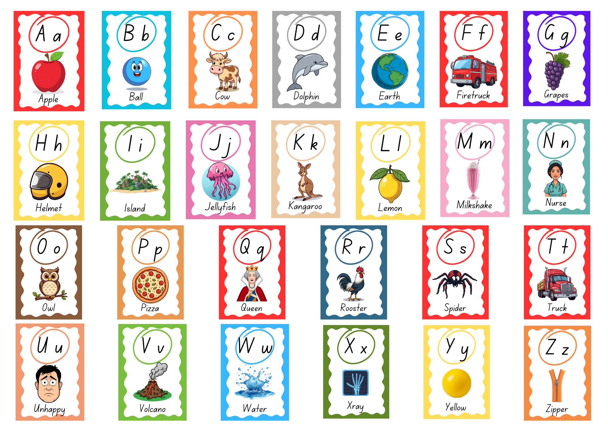 Alphabet Tracing Worksheets (3 Sheets) & Deskmat