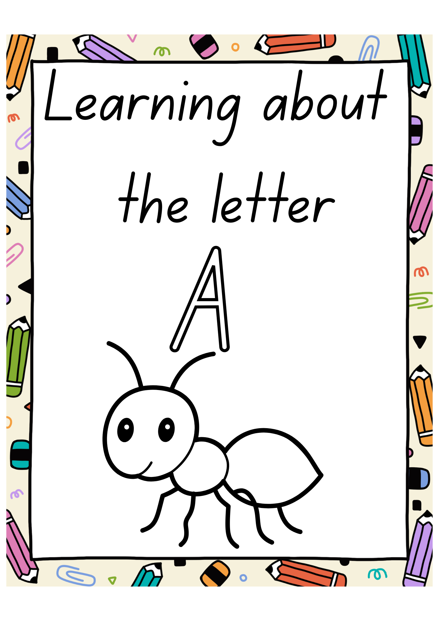 Alphabet Workbooks (A-Z) 156 Pages