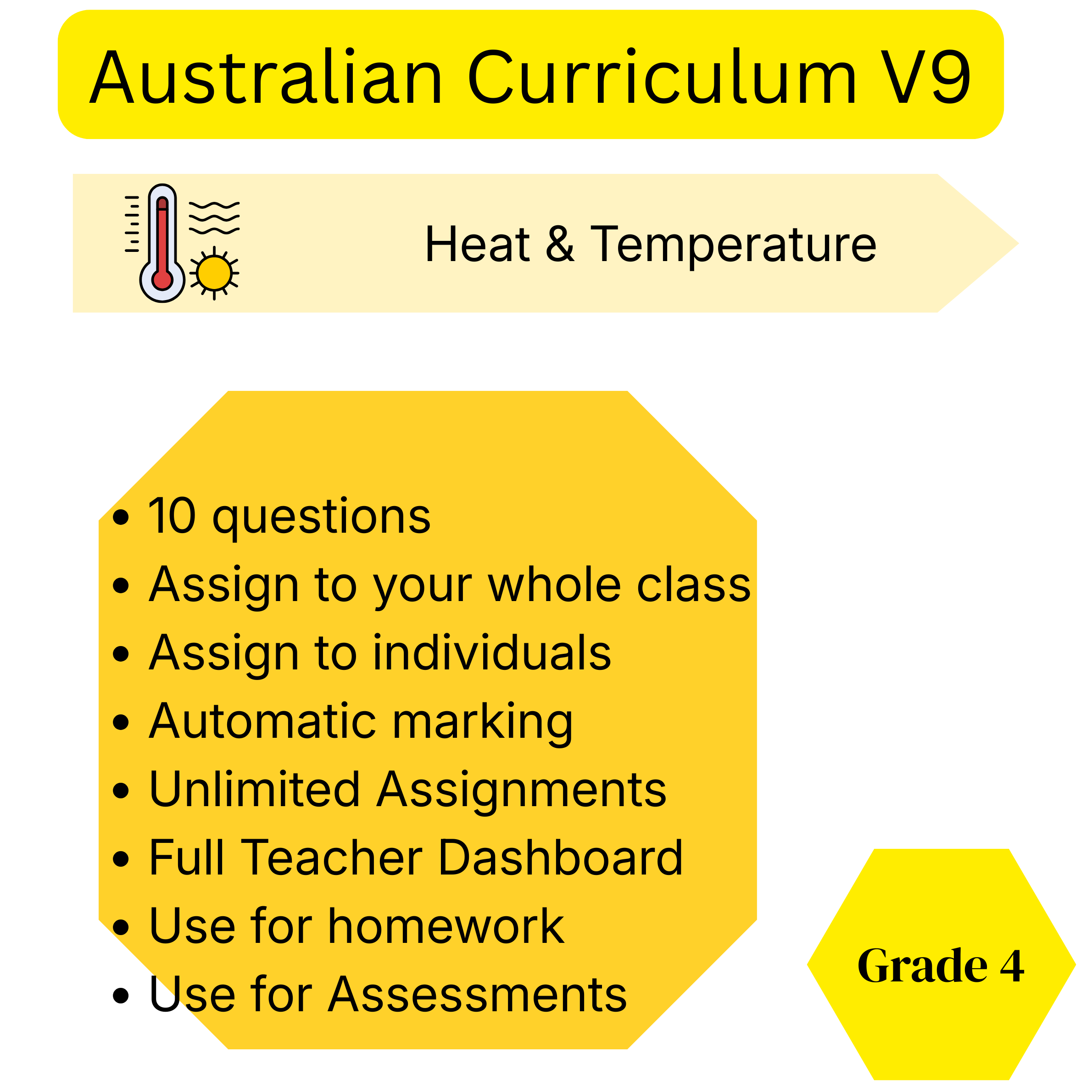 Year 4 Science Quiz – Physical Sciences: Heat & Temperature - Australian Curriculum V9