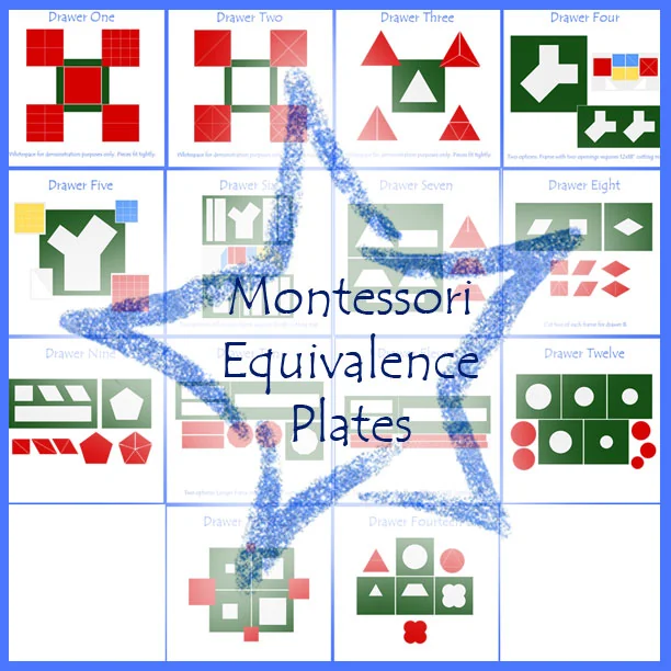 Montessori Equivalence Plates - SVG Cut Files Edition
