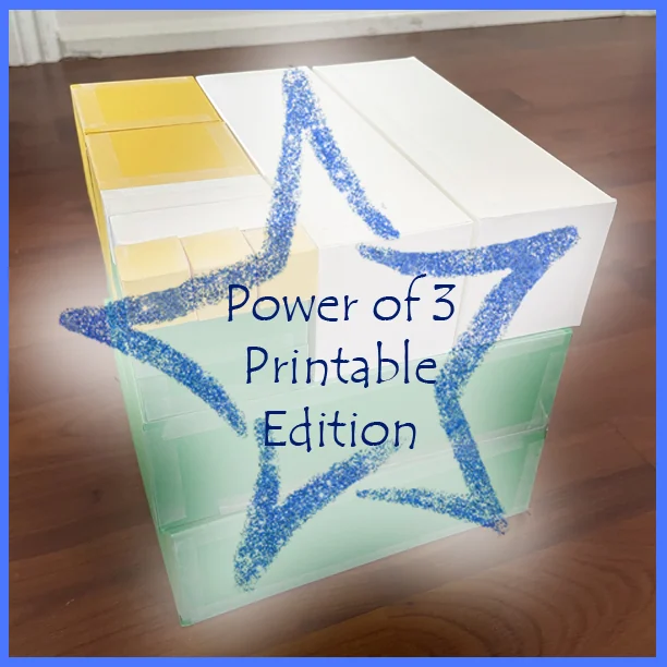 Montessori Power of 3 Cube - Printable Edition