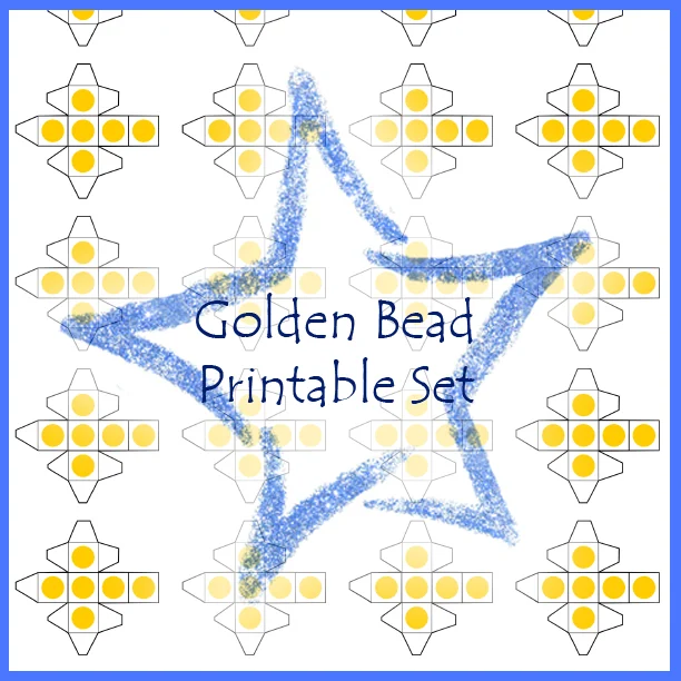 Montessori Golden Bead Printable Set