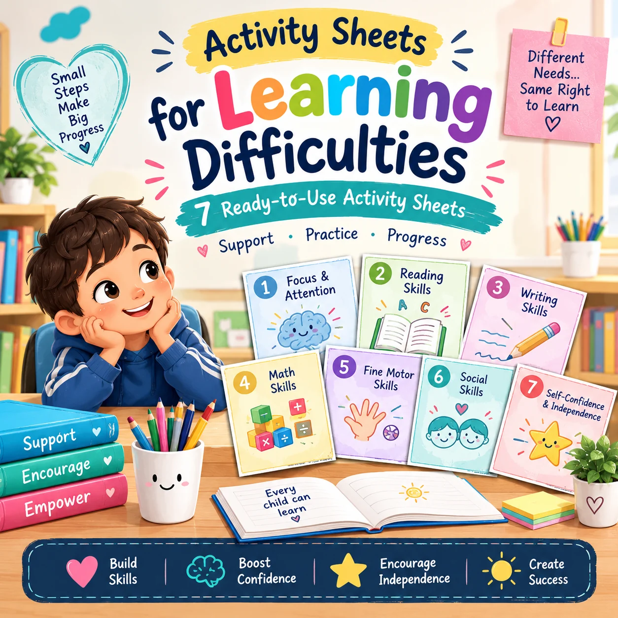 Learning Difficulties: 7 Printable Lesson Plans
