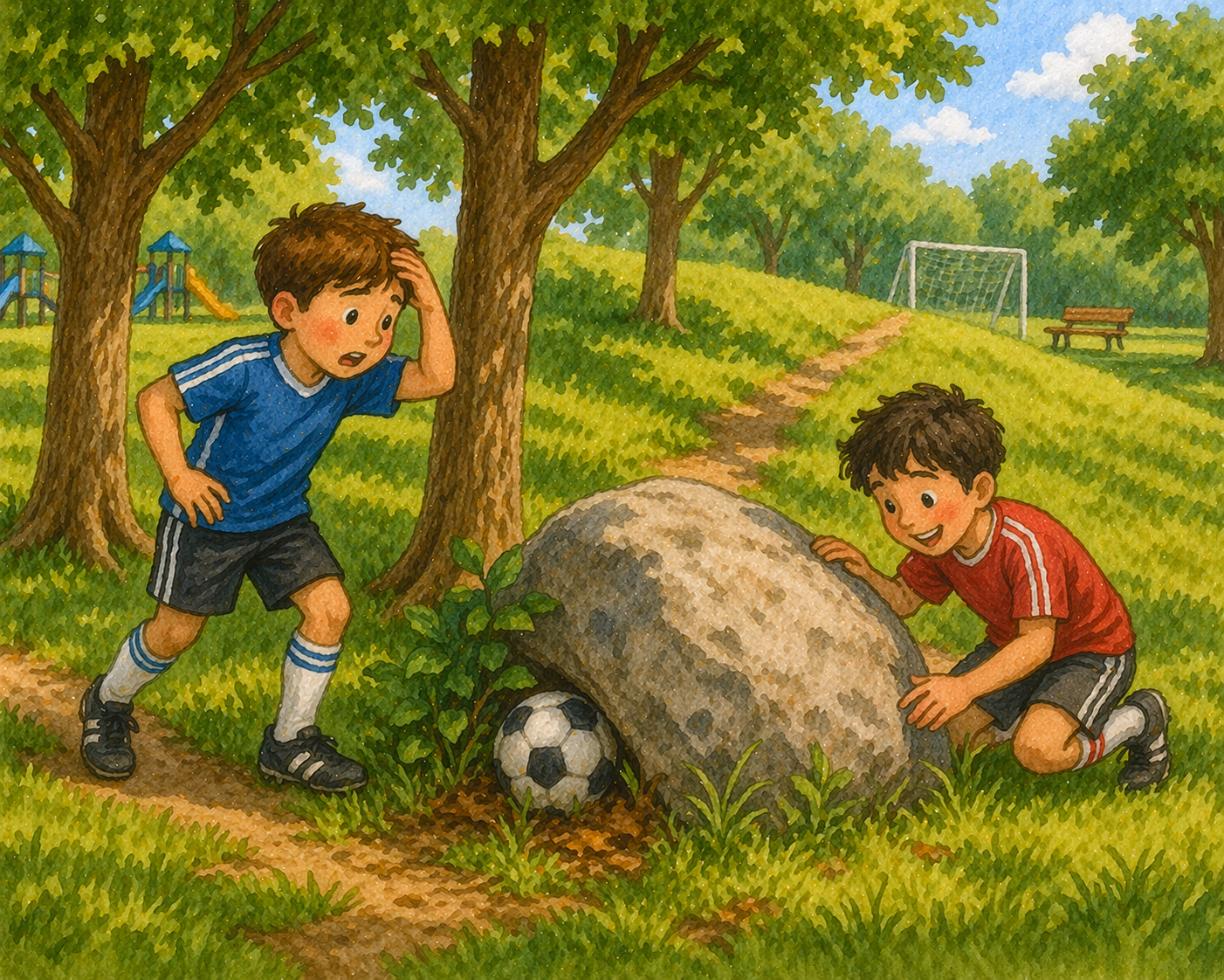 Grade 3 Reading Comprehension Quiz - The Lost Soccer Ball - Supported Learning Quiz