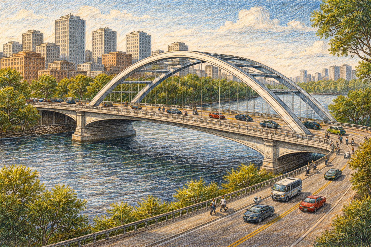 Grade 5 to 6 Reading Comprehension Quiz - The City Bridge - Supported Learning Quiz