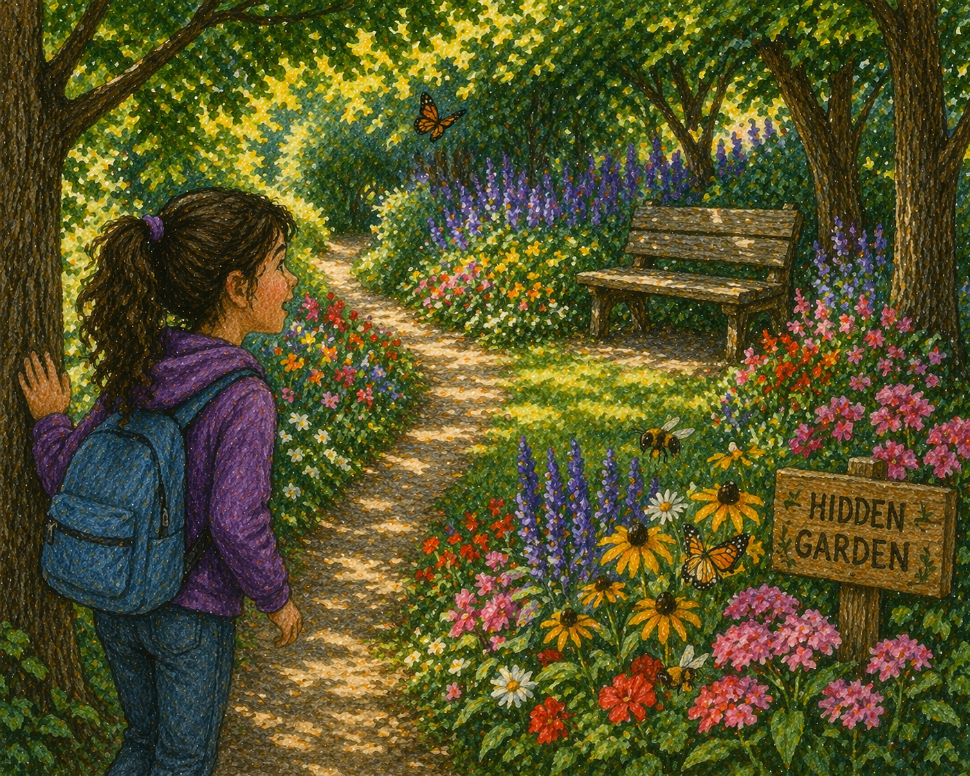 Grade 4 Reading Comprehension Quiz - The Hidden Garden - Supported Learning Quiz