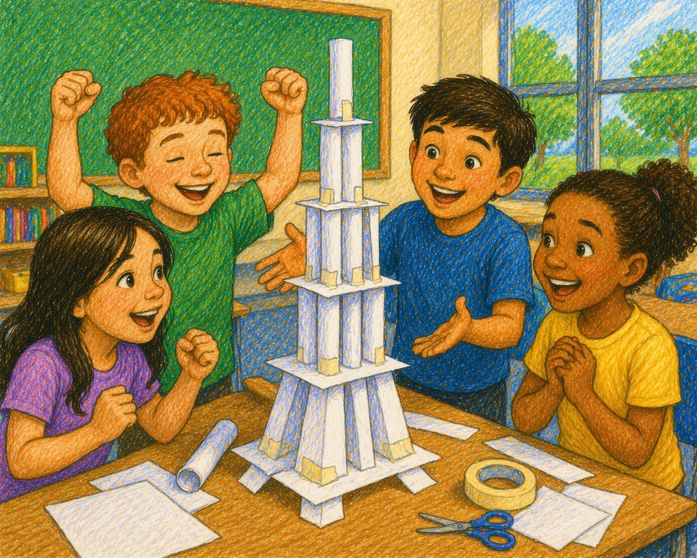 Grade 4 Reading Comprehension Quiz - The Tallest Tower - Supported Learning Quiz