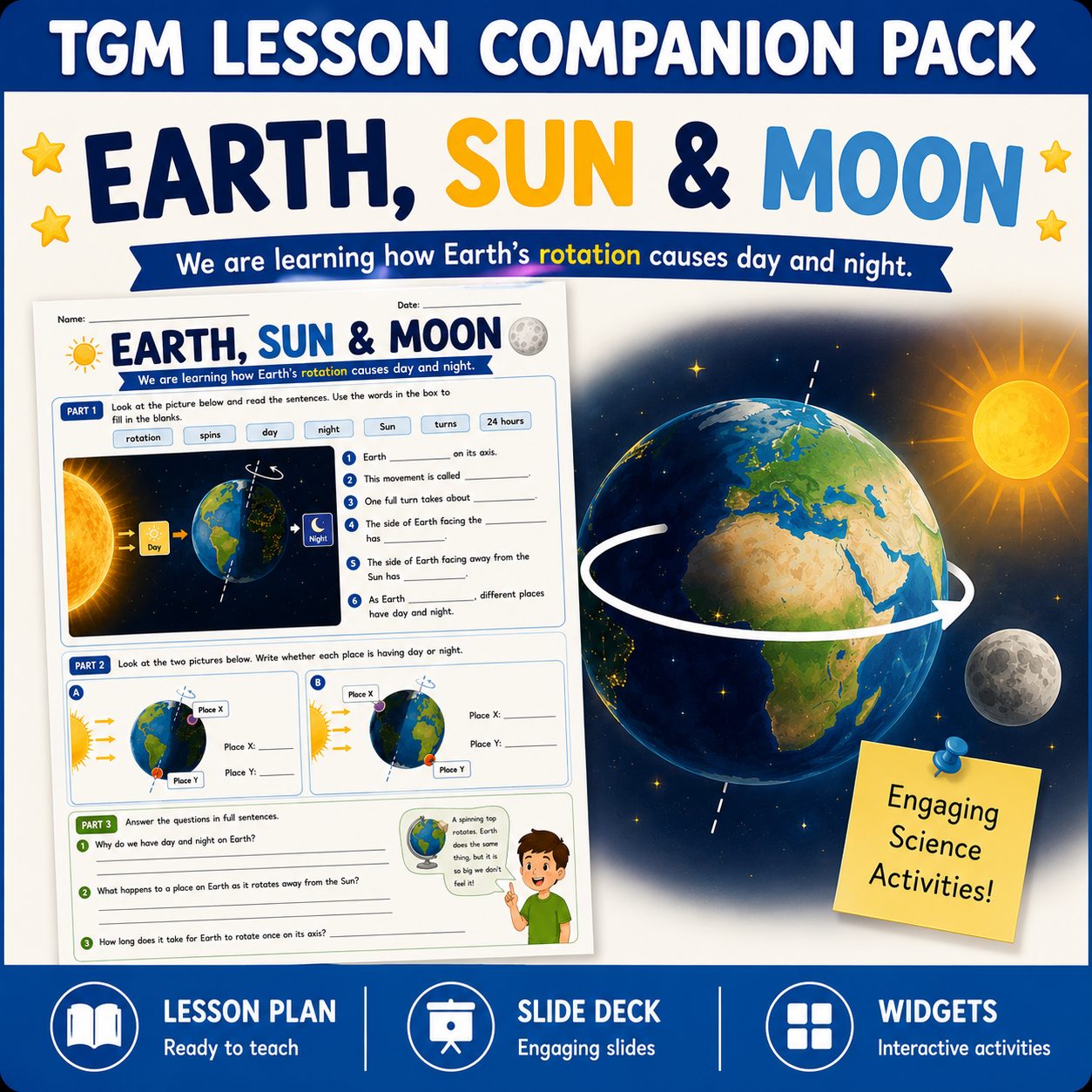 Understanding Earth's Rotation and Day/Night Cycle