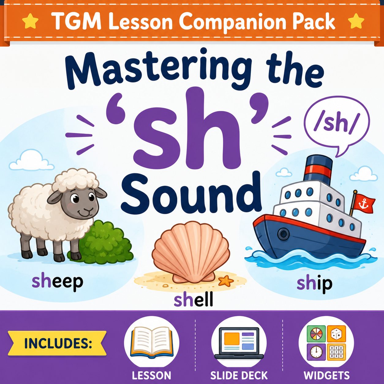 Mastering the 'sh' Sound – TGM Lesson Companion Pack