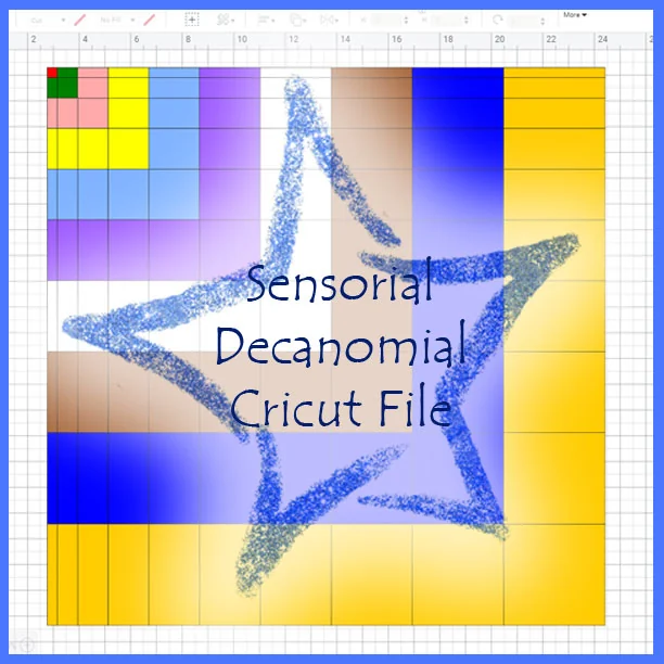 Montessori Sensorial Decanomial Cricut/SVG File