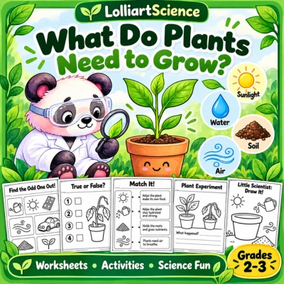 What Do Plants Need to Grow? | Plant Science Worksheets & Activities | BW Grades 2–3
