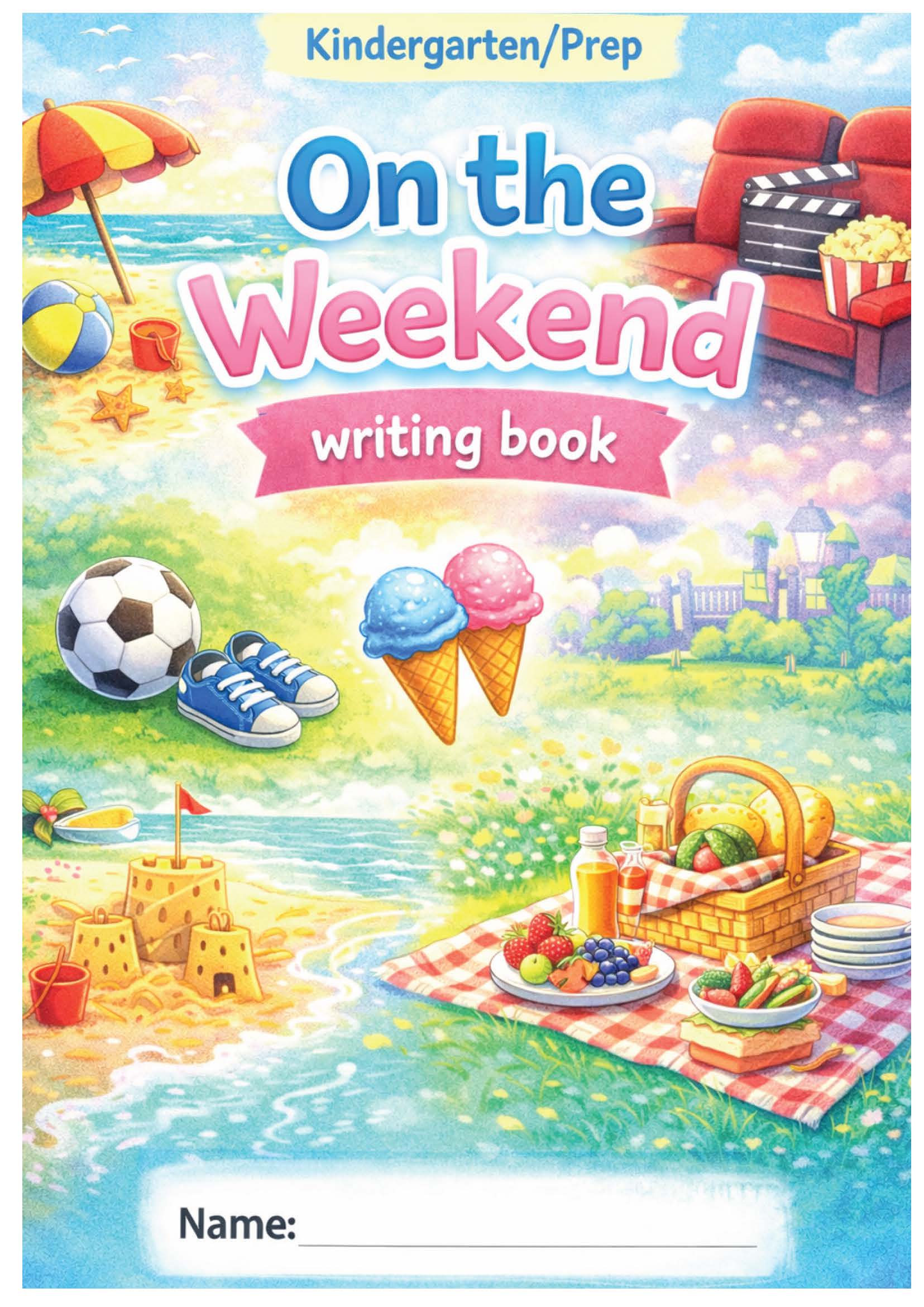 On the Weekend - Writing Book - Prep/Kindergarten - Full year writing activity