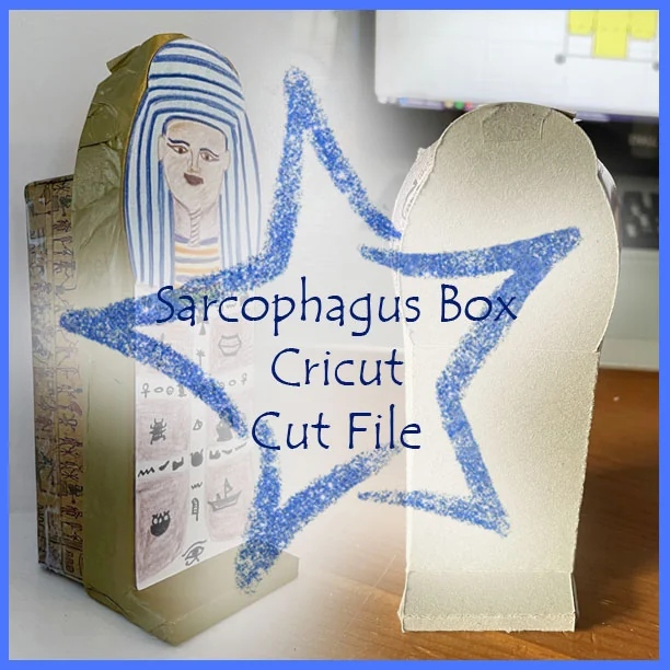 Ancient Egypt Sarcophagus Box Craft - SVG Cut File