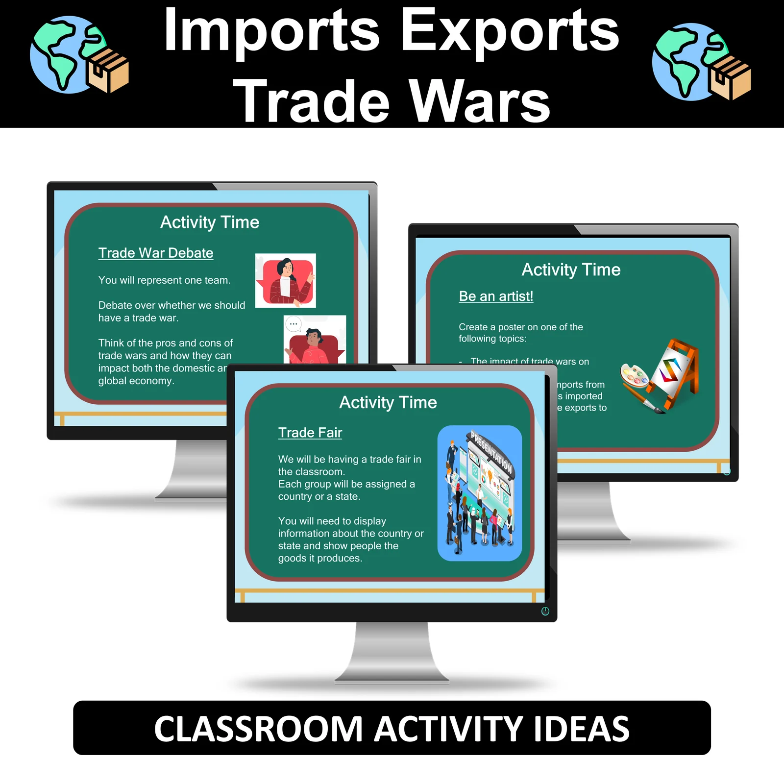 International Trade Lesson Imports Exports Trade Wars Worksheet 5th 6th Grade