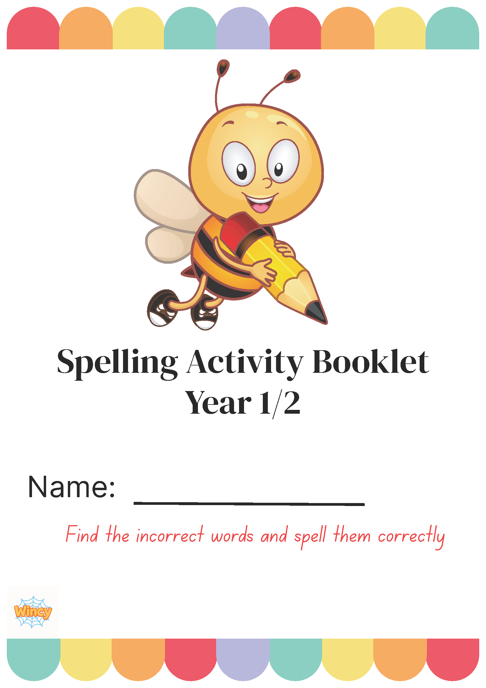 Spelling Activity Booklet for Grades 1 & 2