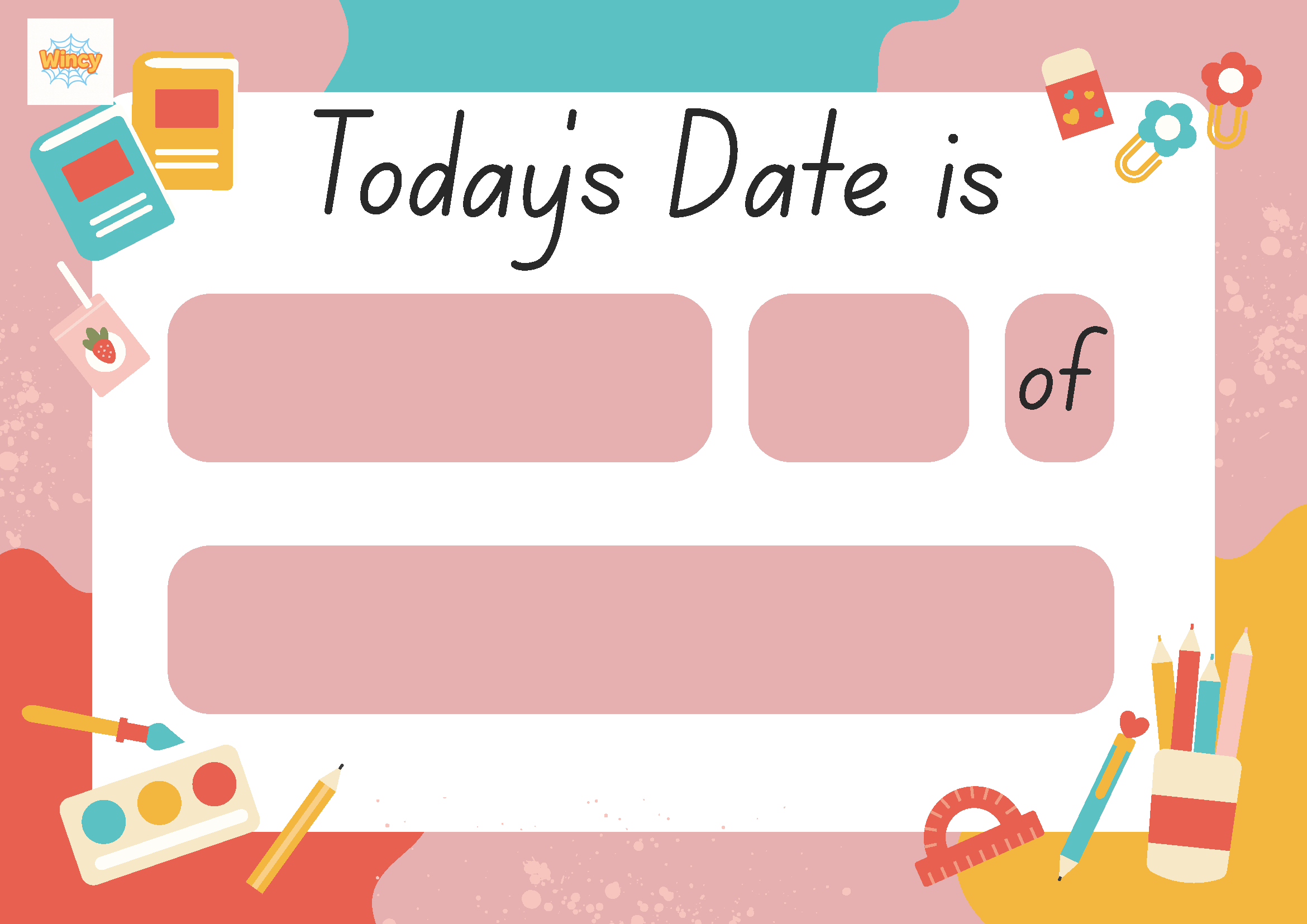 Today's Date is Poster Display