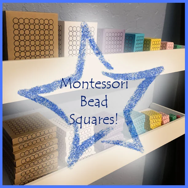 Montessori Bead Square Files for Cricut (svg) - 6mm beads