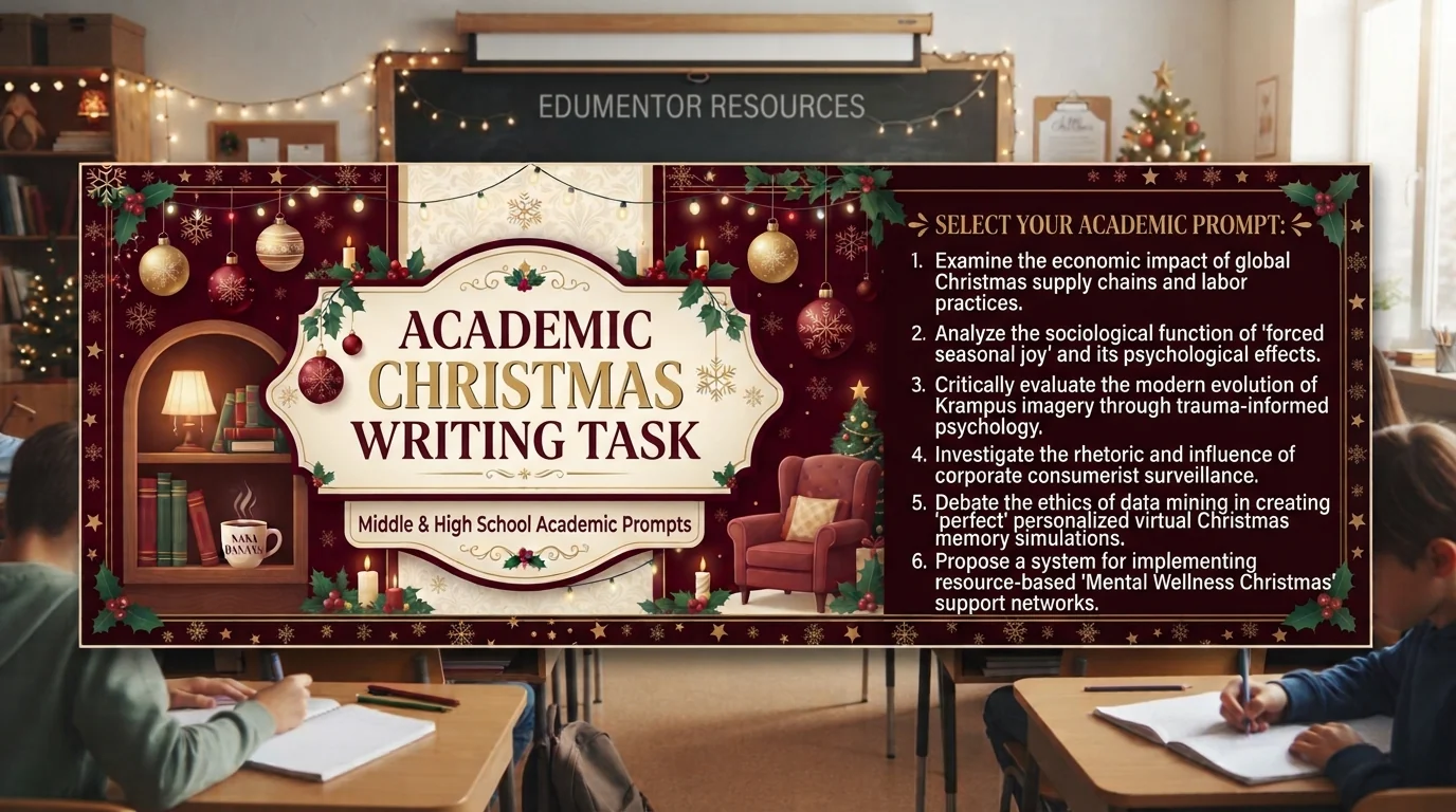 Christmas Academic Writing Task Prompts PPTX