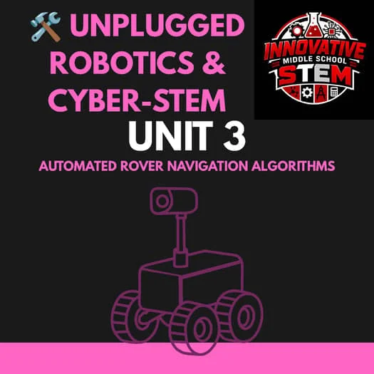 Unplugged Robotics & Cyber-STEM Pack 3: Autonomous Rover Navigation (4th–8th)