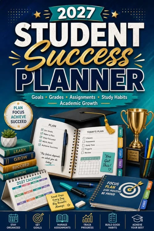 2027 Student Planner & Academic Success Journal