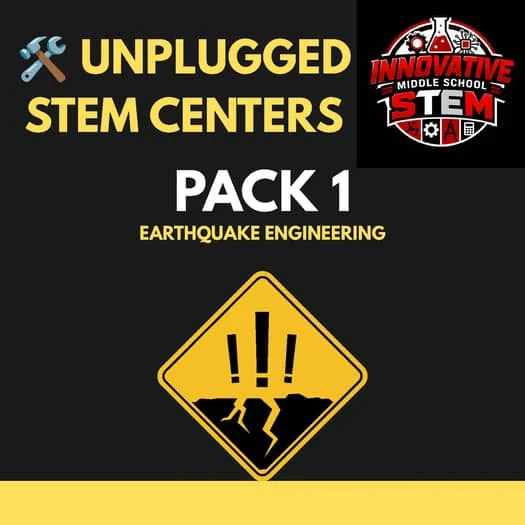 Unplugged STEM Stations Pack 1: Earthquake Engineering & Seismic Design 4th–8th
