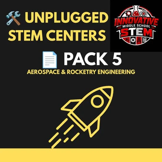 Unplugged STEM Stations Pack 5: Aerospace & Rocketry Engineering (4th–8th Grade)