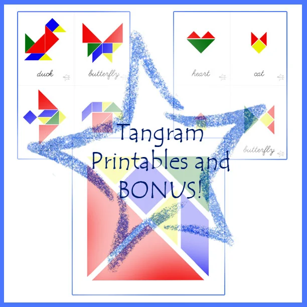 Tangram Printable, Cards, and BONUS!